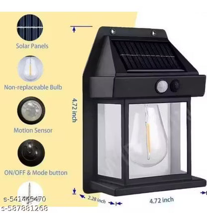 Solar Motion Sensor Outdoor Wall Light – Waterproof Automatic LED Garden & Porch Lamp