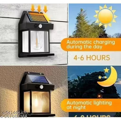 Solar Motion Sensor Outdoor Wall Light – Waterproof Automatic LED Garden & Porch Lamp